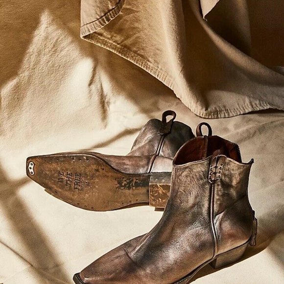 We The Free Wade Distressed Ankle Boots Washed Black Size EU 38 / US 8 - Picture 3 of 3